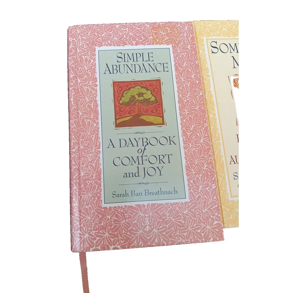 Sarah Ban Breathnach Simple Abundance & Something More Hardcover Book Set Bundle